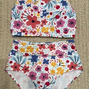 Floral Print Bikini Set XS NWOT